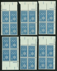1960 4c US Postage Stamps Scott 1146 Winter Olympics Lot of 24 - Picture 1 of 1