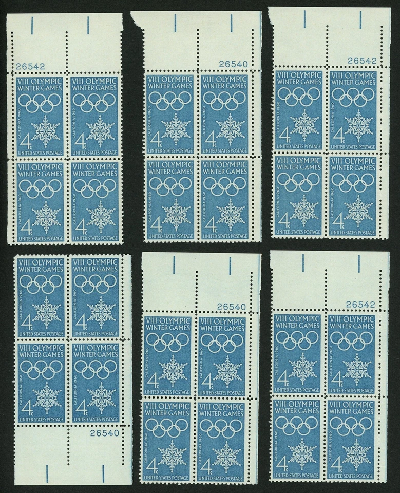 1960 4c US Postage Stamps Scott 1146 Winter Olympics Lot of 24 - Image 1 of 1