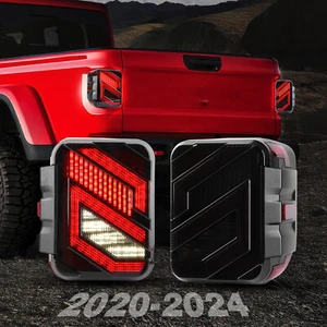 Smoked "S" LED Tail Lights Brake Reverse Turning For Jeep Gladiator JT 2020-2024 - Bild 1 von 11