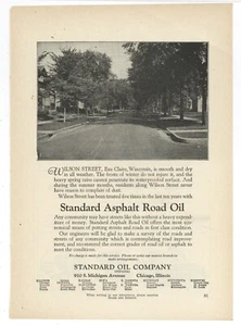 1926 Standard Oil Ad: Wilson Street - Eau Claire Wisconsin Straßenszene - Bild 1 von 1