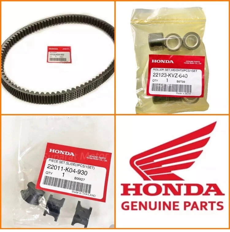 Genuine Honda Forza 300 & SH300 2018 2019 2020 Belt Kit + Rollers + Sliders 🇬🇧 - Image 1 of 4