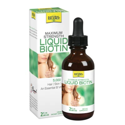 Natural Balance Biotin Liquid 5000mcg | 2 oz, 60 Servings - Image 1 of 4