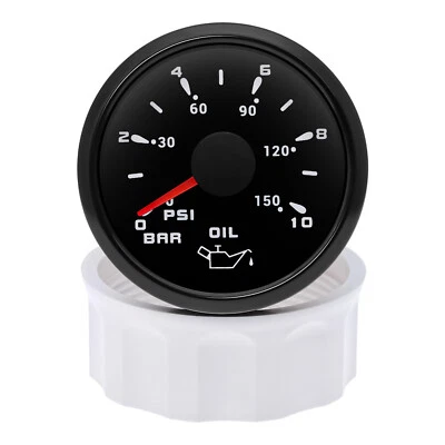 2"52mm Digital Oil Pressure Gauge 0-150PSI/0-10BAR Waterproof for Boat Car Truck - Image 1 of 4
