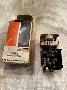 NORS Borg Warner headlight switch S-436 MOPAR 3747189 1973-2000 Plymouth Dodge - Bild 1 von 6