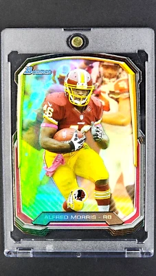 Tarjeta de fútbol americano 2013 Bowman Rainbow Foil troquelada #BDC-AM Alfred Morris Washington Foto 1 de 4