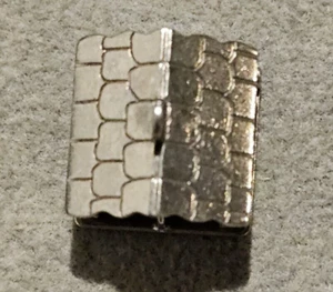 Vintage Sterling Silver 800 Chalet Cabin Charm Opens Signed - Picture 1 of 15