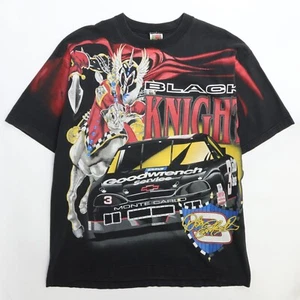Camiseta De Colección Dale Earnhardt Caballero Negro Monta Carreras XL Estampado Completo - Imagen 1 de 4