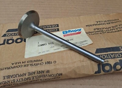 1987-1996 Jeep Wrangler Cherokee Comanche 2.5L 4.0L NOS MoPar INTAKE VALVE - Image 1 of 2
