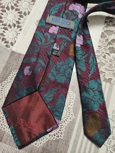 KENZO Paris cravatta tie 100% seta silk originale Made in Italy - Foto 1 di 9