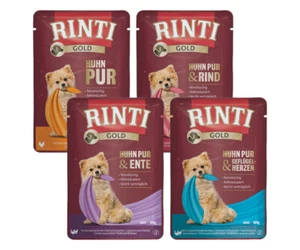 Rinti Gold 12 x 100g Hundefutter | 4 Sorten Mix | Bekömmliches Nassfutter - Bild 1 von 6