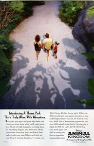 1998 Disney World Animal Kingdom Amusement Great Old PRINT AD Frame It! (3654) - Bild 1 von 1