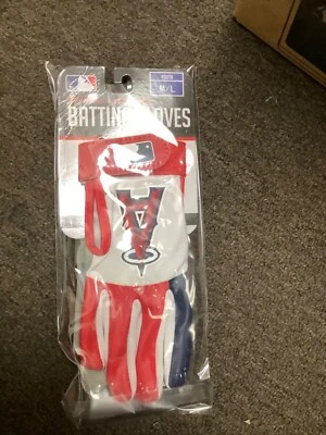 Franklin MLB Los Angeles LA angels youth Batting Gloves Youth Size M/L - Image 1 of 3