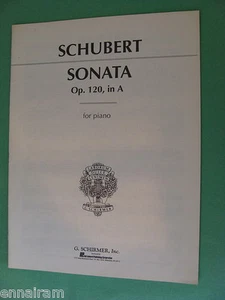 Franz Schubert Sonata Op 120 in A piano  ed. Buonamici - Picture 1 of 1