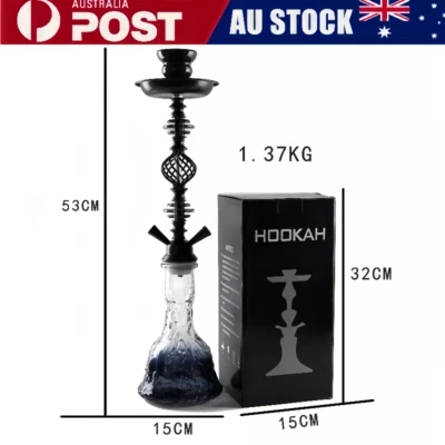 Traditional Collectible Gift Acrylic Fine Linen Glass Shisha Hookah Complete Set - image 1 of 4
