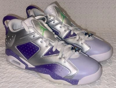 NIKE Jordan Retro VI 6 G NRG U23 Plateado Blanco Púrpura Zapatos de Golf Botines para Hombres 8 10 Foto 1 de 4