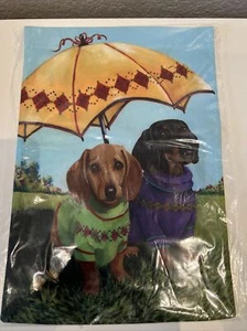 Carolines Treasures PPP3084GF Dachshund Hot Doggies Flag Garden Size, Garden ... - Picture 1 of 3