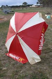 WINFIELD 25s Shadewell Beach Umbrella Outdoor retro vintage 80s - Picture 1 of 11