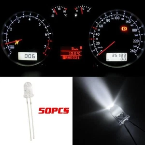50x 5mm White mini LED Light Instrument Cluster Gauge Kit for 03 -06 Chevy GMC - Picture 1 of 3