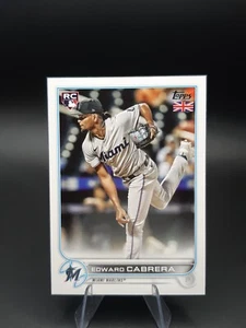 Edward Cabrera 2022 Topps UK Edition #94 RC Miami Marlins Rookie - Picture 1 of 2