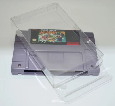 5 fundas protectoras de plástico para cartucho Super Nintendo SNES Foto 1 de 4