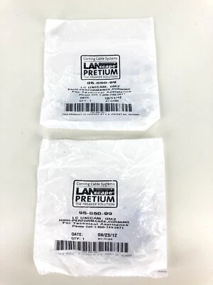 NOS - (LOT OF 2) Corning 95-050-99 Unicam Connector Pretium 50 um LC MM OM2 - Image 1 of 2