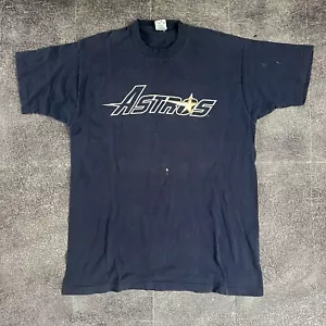Men's Vintage Salem Sportswear Houston Astros Jeff Bagwell Jersey T Shirt Sz L - Picture 1 of 4