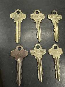 VINTAGE SCHLAGE Antique Keys VTG - Picture 1 of 9