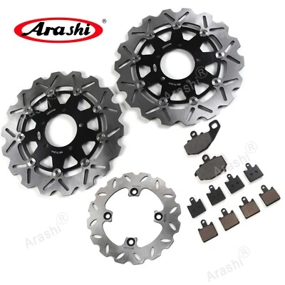 Disco de freno delantero trasero + pastillas de freno para Kawasaki Ninja ZX6R 600 2007 - 2015 2008 Foto 1 de 4