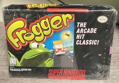 Frogger (Super Nintendo Entertainment System, 1998) Factory Sealed Authentic - Image 1 of 4