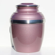 Large/Adult 220 Cubic Inch Pewter Mauve Calypso Funeral Cremation Urn for Ashes