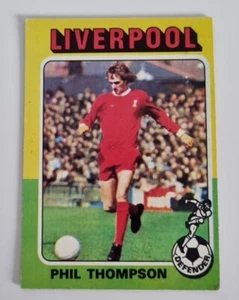 Vintage Phil Thompson Liverpool FC  Topps Bazooka Fußballkarte #143 1974-75 - Bild 1 von 2