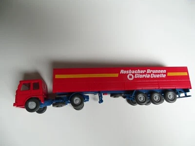 WIKING 1:87 Man Battaglia - Trailer Rosbacher Fontana/Gloria Fonte, Rosso - Immagine 1 di 4