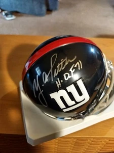 Y A Tittle Autographed Giants Mini Helmet TriStar Cert - Picture 1 of 3
