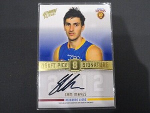 2013 SELECT AFL DRAFT PICK SIGNATURE DPS8 SAM MAYES 141/280