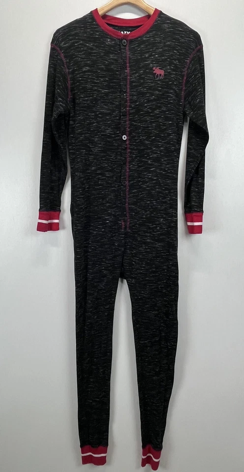 Adult Lazy One One Piece Pajamas Sz M VGUC Moose Caboose - Image 1 of 4