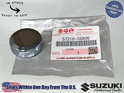 Tapa de extremo de barra cromada genuina OEM Suzuki 57216-38A00 Foto 1 de 4