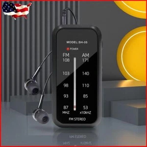 Walkman Radio Includes Headphones Hand Radio with Back Clip for Walking Jogging - Picture 1 of 10