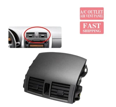 Dash Center A/C Air Vent Upper Bezel Trim Fit For Toyota Corolla 2009-2013 black - Image 1 of 4
