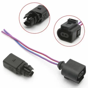 Sensor de temperatura del aire ambiente exterior con enchufe cola de cerdo para VW Jetta Passat Audi - Imagen 1 de 8