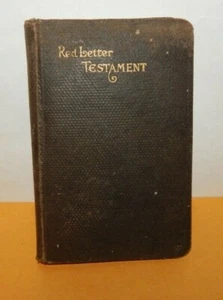 Red Letter Testament Dated December 25, 1908 with Personal Message ~ Estate Sale - Picture 1 of 5