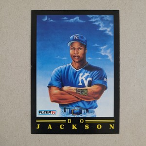 1991 FLEER PRO VISION Bo Jackson #5 Kansas City Royals