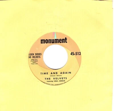 The Velvets:    Time And Again / That Lucky Old Sun .. 45 RPM 6512 - Image 1 of 3