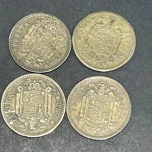 4-1947 Spain Una Peseta Coin - Picture 1 of 2