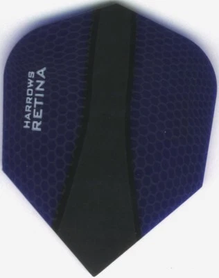 HARROWS Deep Blue RETINA-X Dart Flights: 3 per set