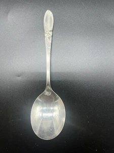 White Orchid by Community Plate Silverplate Soup Spoon 1953 - Picture 1 of 4