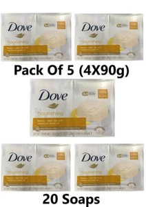 5 X Dove Nourishing Beauty Cream Bar Soap 4 X 90g (20 Soaps) - Picture 1 of 3