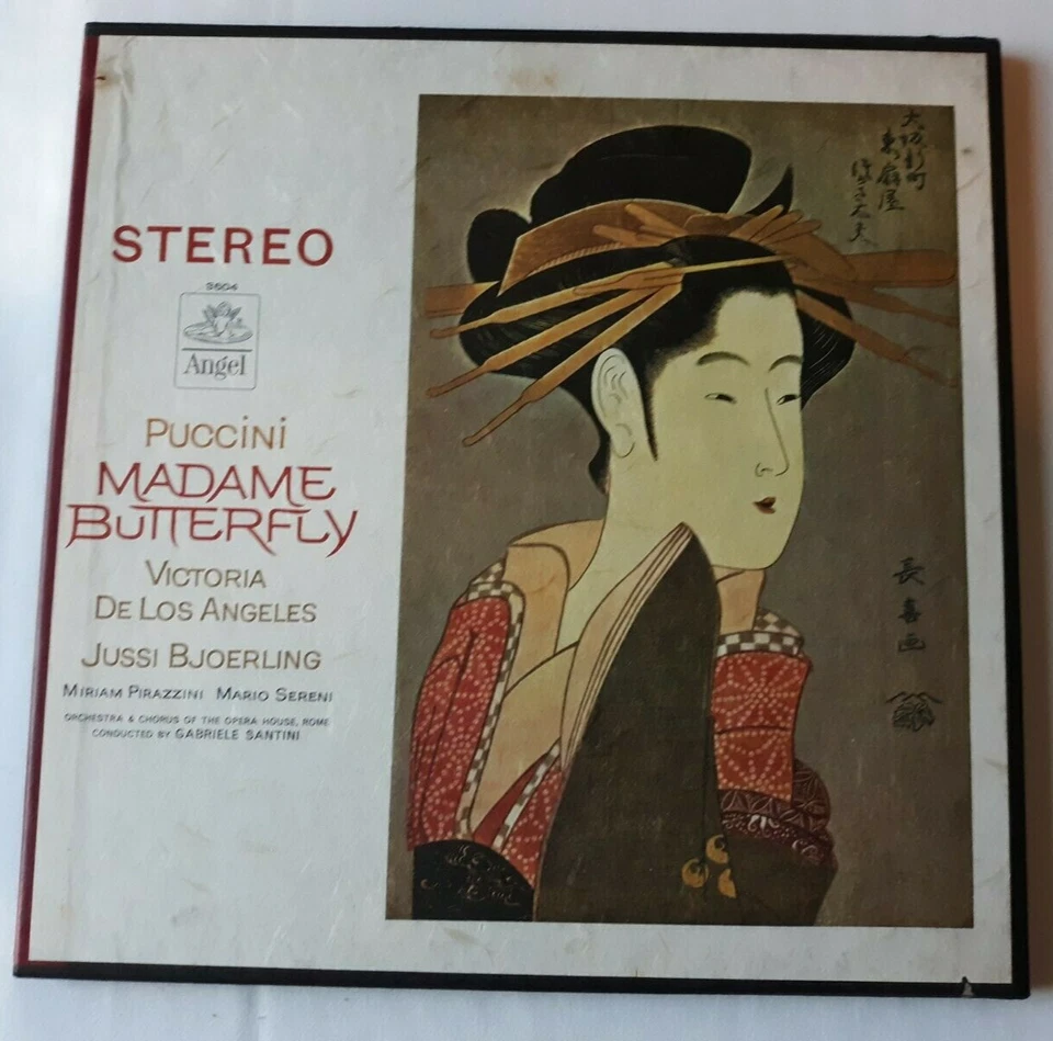 Puccini Madame Butterfly (de los Angeles, Bjoerling) EMI Angel Stereo 3604 C/L  - Image 1 of 4