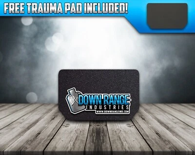 DOWN RANGE INDUSTRIES Abdominal Body Armor AR500 Level 3 Curved 9.5" x 6"