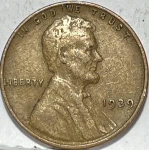 1929 Lincoln Wheat Cent Woody Wood Grain Improper Alloy Mix Error Unique Coin - Picture 1 of 4
