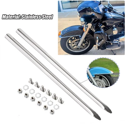 Front Fender Spear Trim Fit For Harley Heritage Softail Classic FLSTC 86-18 Foto 1 de 4